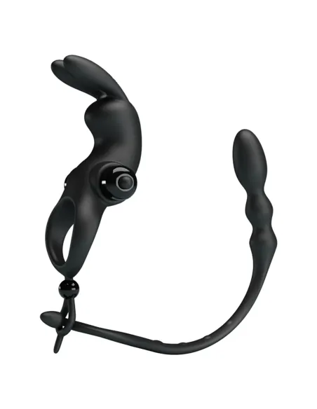 Anillo vibrador varita anal silicona 10 funciones | Pretty love | Anillos