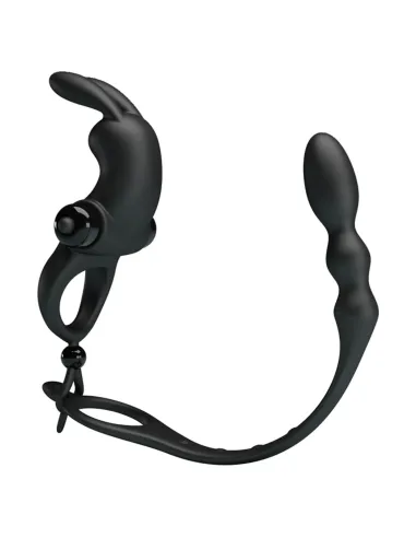 Anillo vibrador varita anal silicona 10 funciones | Pretty love | Anillos