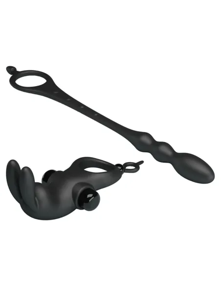 Anillo vibrador varita anal silicona 10 funciones | Pretty love | Anillos