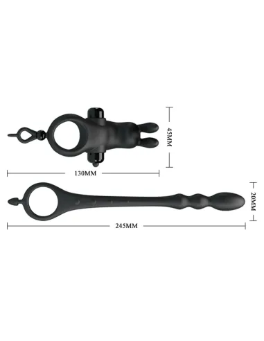 Anillo vibrador varita anal silicona 10 funciones | Pretty love | Anillos