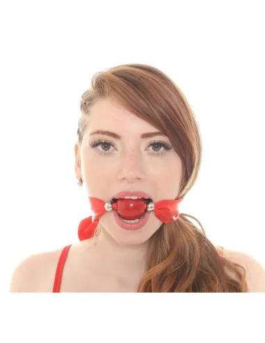 Mordaza pañuelo y bola roja | Infarta fetish | Mordazas