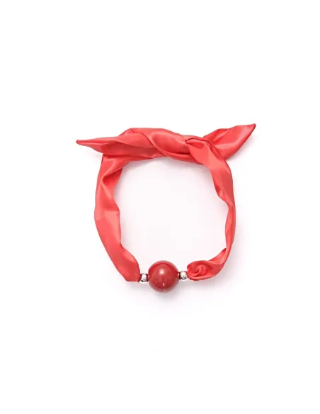 Mordaza pañuelo y bola roja | Infarta fetish | Mordazas