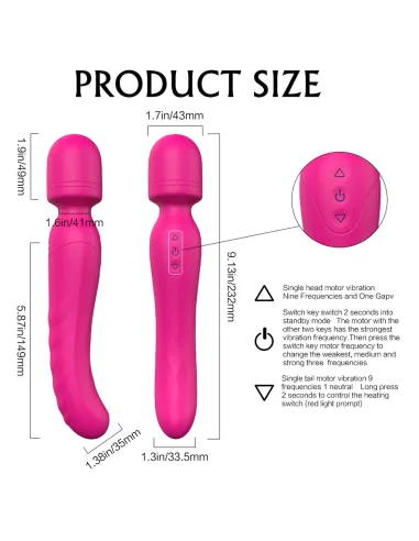 Iris masajeador calienta vibrador recargable usb | S-hande | Calor