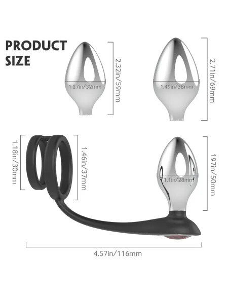 Bensons set 3 plug anal intercambiable | S-hande | Plugs