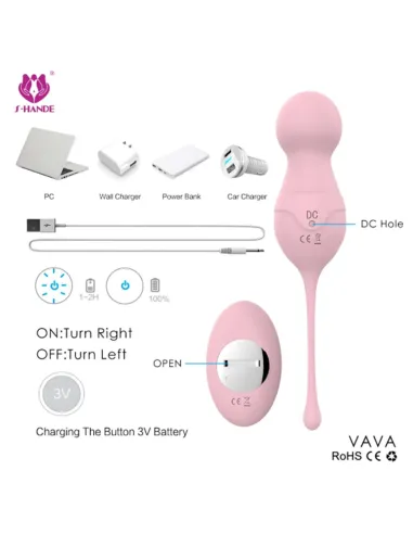 Vava inalambrico 9 modos vibracion inalambrico silicona | S-hande | Bolas y huevos vaginales