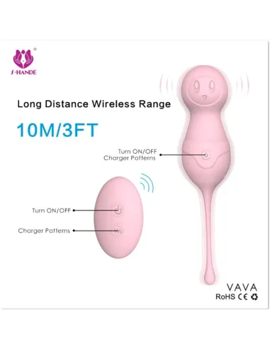 Vava inalambrico 9 modos vibracion inalambrico silicona | S-hande | Bolas y huevos vaginales