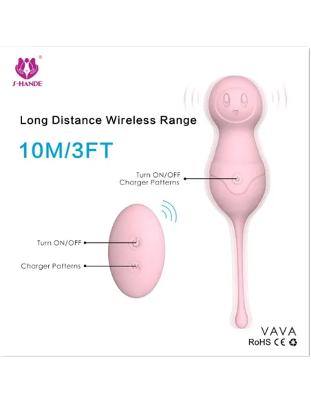 Vava inalambrico 9 modos vibracion inalambrico silicona | S-hande | Bolas y huevos vaginales