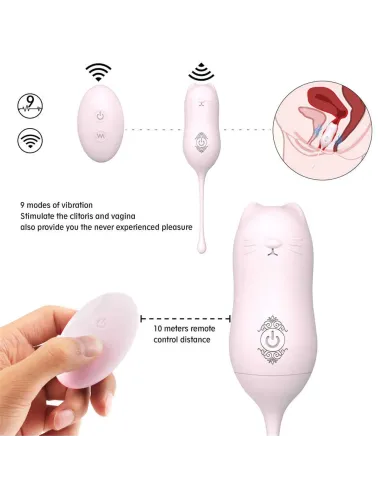 Miaou vibrador inalambrico multifuncional recargable usb | S-hande | Bolas y huevos vaginales