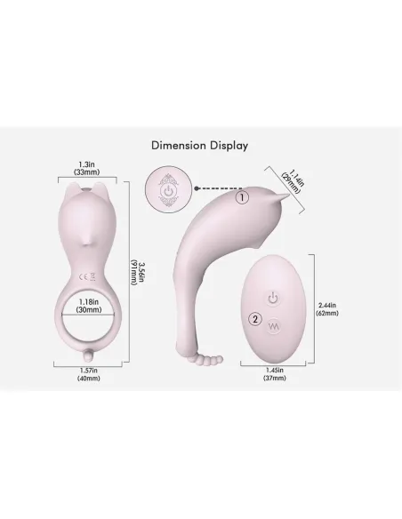 Cora anillo vibrador multifuncional recargable usb | S-hande | Anillos