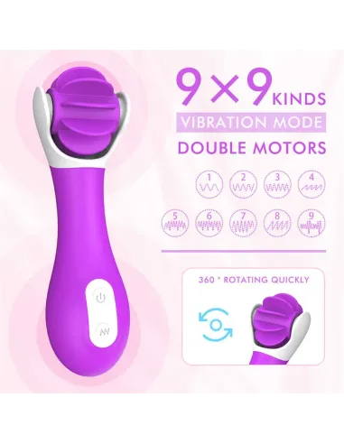 Hunter vibrador multifuncional lenguas giratorias recargable usb | S-hande | Vibradores