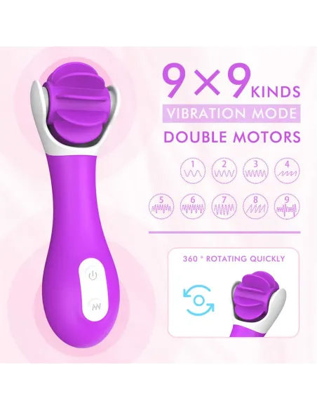 Hunter vibrador multifuncional lenguas giratorias recargable usb | S-hande | Vibradores