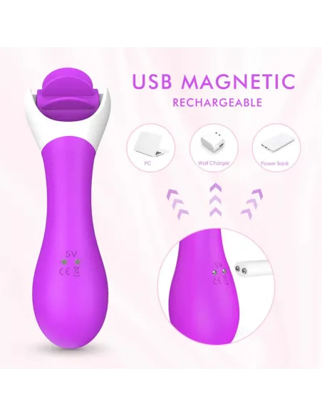 Hunter vibrador multifuncional lenguas giratorias recargable usb | S-hande | Vibradores