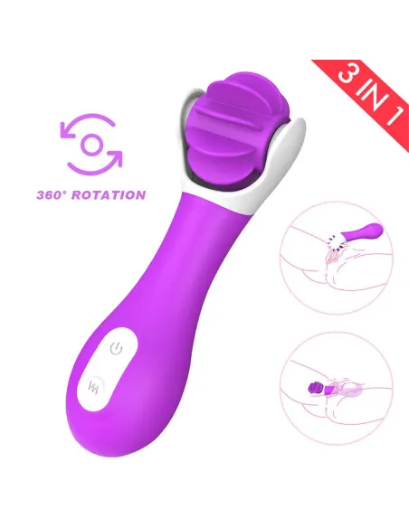 Hunter vibrador multifuncional lenguas giratorias recargable usb | S-hande | Vibradores