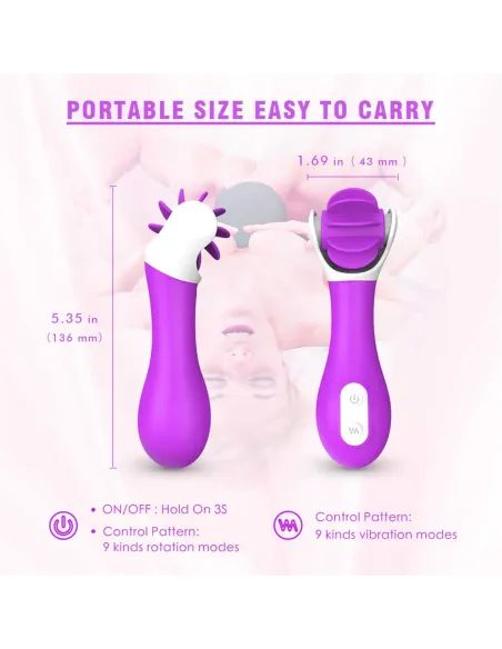 Hunter vibrador multifuncional lenguas giratorias recargable usb | S-hande | Vibradores