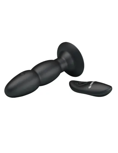 Vibrador rotador anal control remoto silicona recargable 13cm x 3,5cm | Pretty love | Vibradores