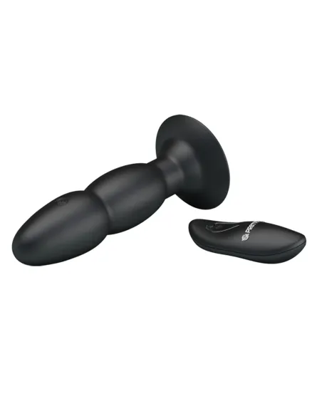 Vibrador rotador anal control remoto silicona recargable 13cm x 3,5cm | Pretty love | Vibradores