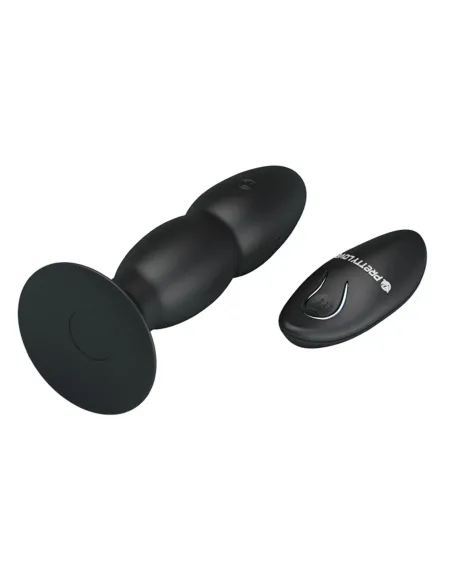 Vibrador rotador anal control remoto silicona recargable 13cm x 3,5cm | Pretty love | Vibradores