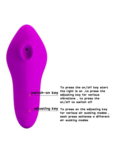 Succionador magic fish recargable estimulador clitoris silicona 15cm x 6cm | Pretty love | Succionadores