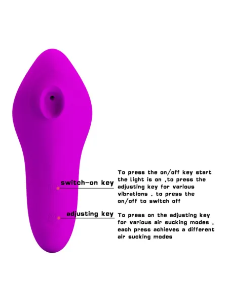 Succionador magic fish recargable estimulador clitoris silicona 15cm x 6cm | Pretty love | Succionadores