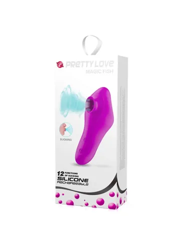Succionador magic fish recargable estimulador clitoris silicona 15cm x 6cm | Pretty love | Succionadores