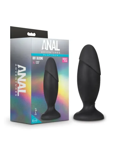 Anal adventures platinum - silicone rocket plug - black | Blush | Dildos