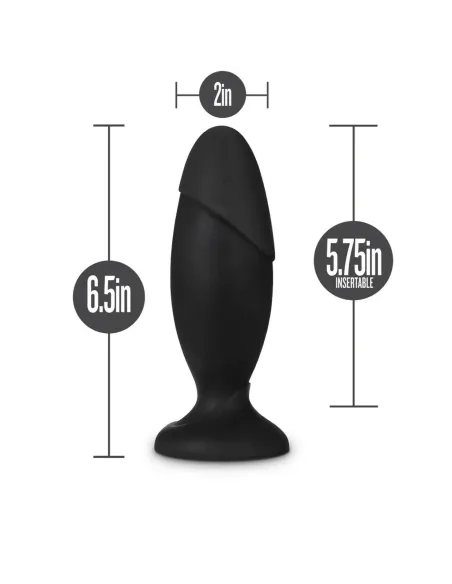 Anal adventures platinum - silicone rocket plug - black | Blush | Dildos
