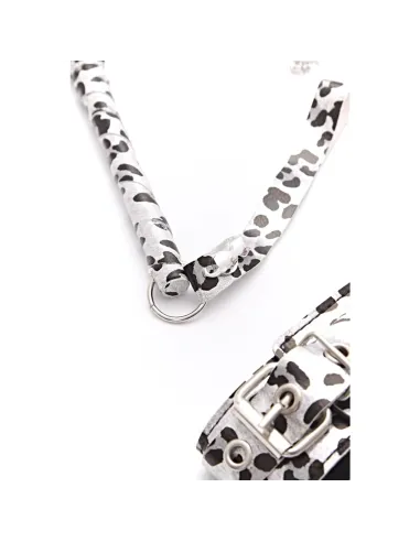 Set bdsm animal print plateado 4 piezas | Infarta fetish | Kits