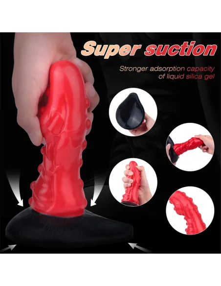 Dildo con sopapa eddie - liquid silicone - | S-hande | Dildos macizos