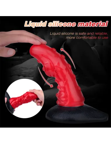 Dildo con sopapa eddie - liquid silicone - | S-hande | Dildos macizos