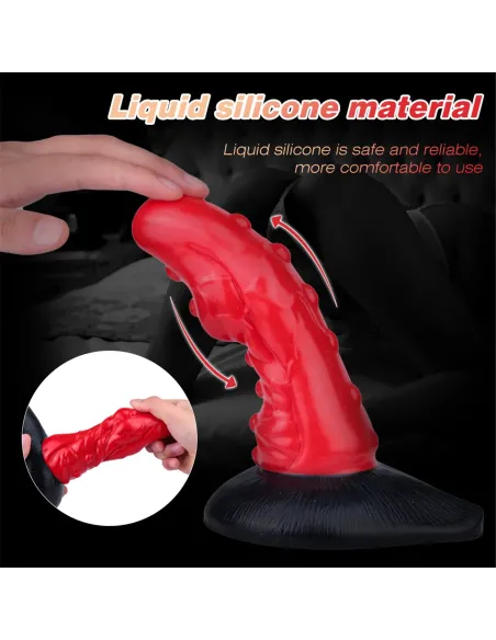 Dildo con sopapa eddie - liquid silicone - | S-hande | Dildos macizos