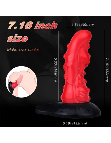 Dildo con sopapa eddie - liquid silicone - | S-hande | Dildos macizos