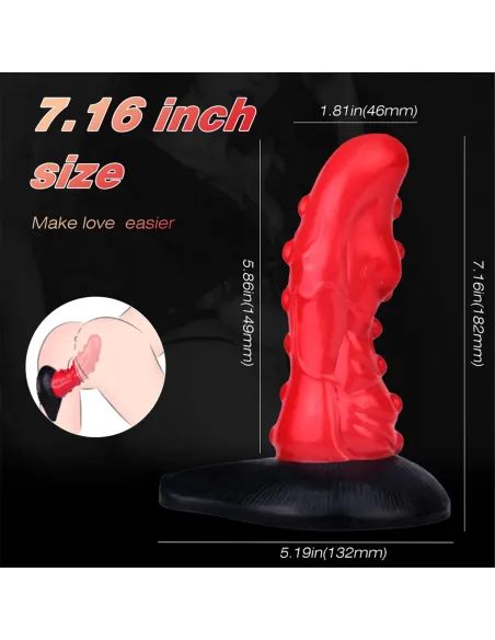 Dildo con sopapa eddie - liquid silicone - | S-hande | Dildos macizos