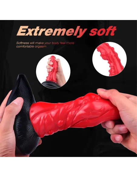 Dildo con sopapa eddie - liquid silicone - | S-hande | Dildos macizos