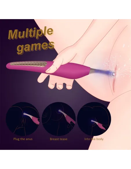 Vibrador clitoris do-re-mi 9 funciones usb recargable 21cm x 3cm | S-hande | Estimuladores clítoris