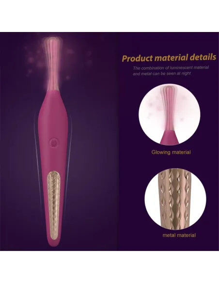 Vibrador clitoris do-re-mi 9 funciones usb recargable 21cm x 3cm | S-hande | Estimuladores clítoris