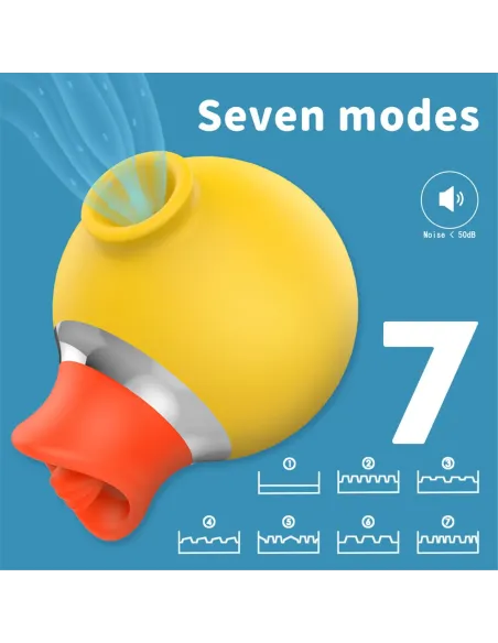 Vibrador lengua succionador- little duck - 8cm x 6,5cm | S-hande | Succionadores