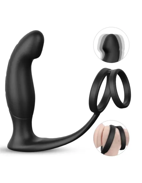 Vibrador wandering anillo - 9 funciones - recargable - 14cm x 12cm | S-hande | Vibradores