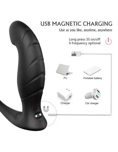 Vibrador wandering anillo - 9 funciones - recargable - 14cm x 12cm | S-hande | Vibradores