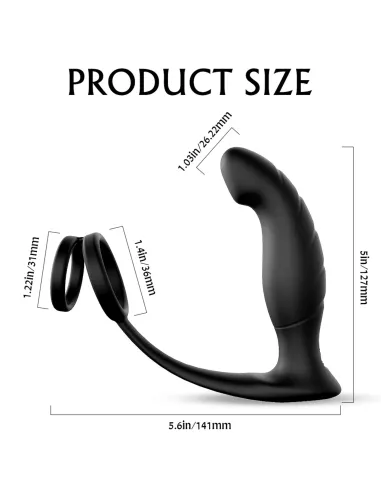 Vibrador wandering anillo - 9 funciones - recargable - 14cm x 12cm | S-hande | Vibradores