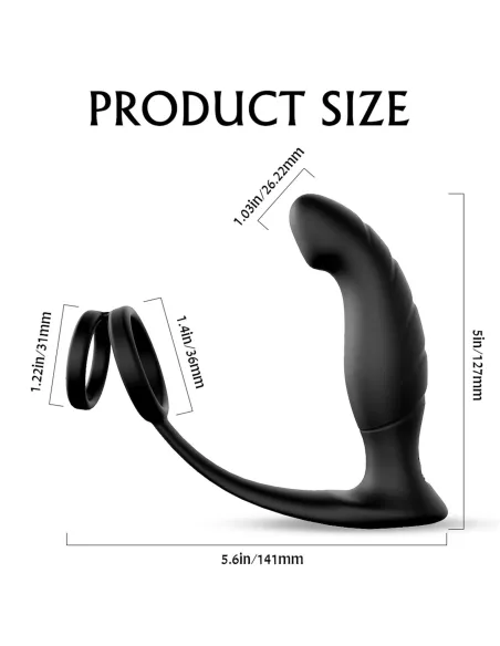 Vibrador wandering anillo - 9 funciones - recargable - 14cm x 12cm | S-hande | Vibradores