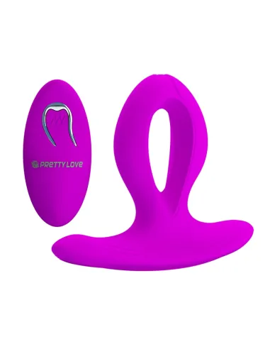 Vibrador dual anal vaginal punto-g silicona multifuncion recargable usb control remoto | Pretty love | Vibradores