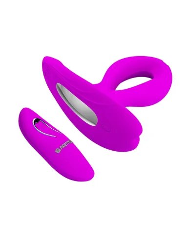 Vibrador dual anal vaginal punto-g silicona multifuncion recargable usb control remoto | Pretty love | Vibradores