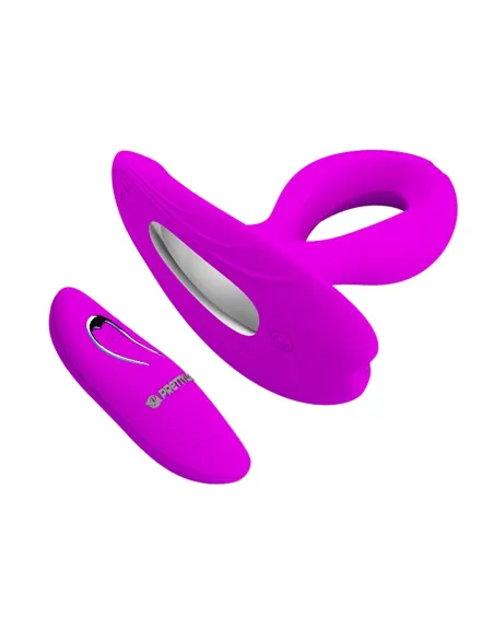 Vibrador dual anal vaginal punto-g silicona multifuncion recargable usb control remoto | Pretty love | Vibradores