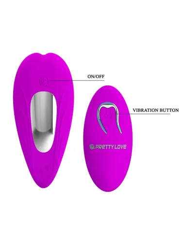 Vibrador dual anal vaginal punto-g silicona multifuncion recargable usb control remoto | Pretty love | Vibradores