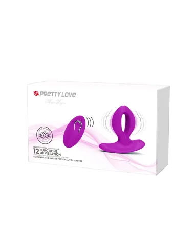 Vibrador dual anal vaginal punto-g silicona multifuncion recargable usb control remoto | Pretty love | Vibradores