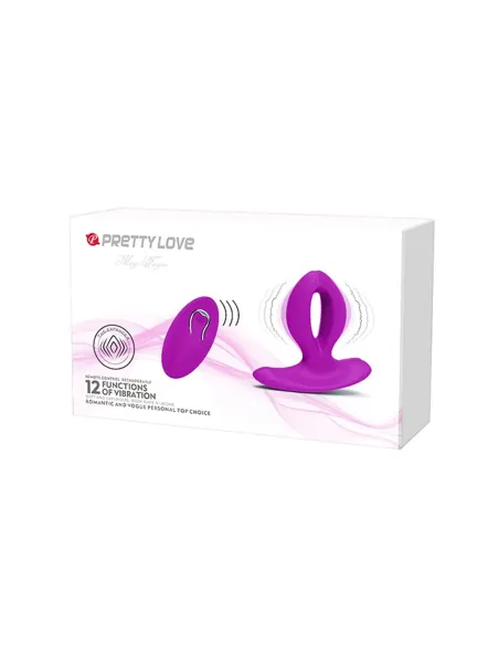 Vibrador dual anal vaginal punto-g silicona multifuncion recargable usb control remoto | Pretty love | Vibradores