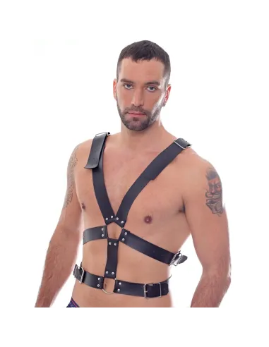 Pechera doble 6 hebillas- eco-cuero | Infarta fetish | Accesorios y outfits