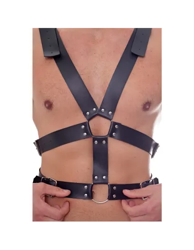 Pechera doble 6 hebillas- eco-cuero | Infarta fetish | Accesorios y outfits