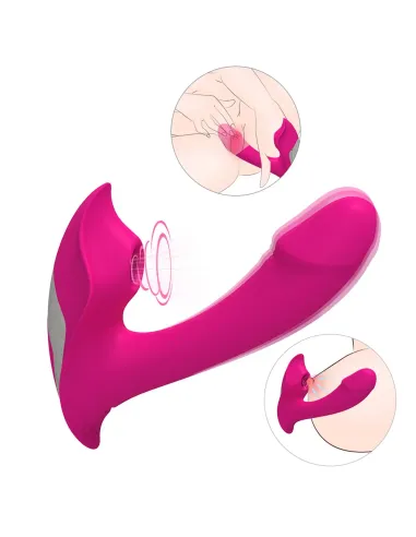 Vibrad succio heart of ocean control remoto recargable | S-hande | Vibradores