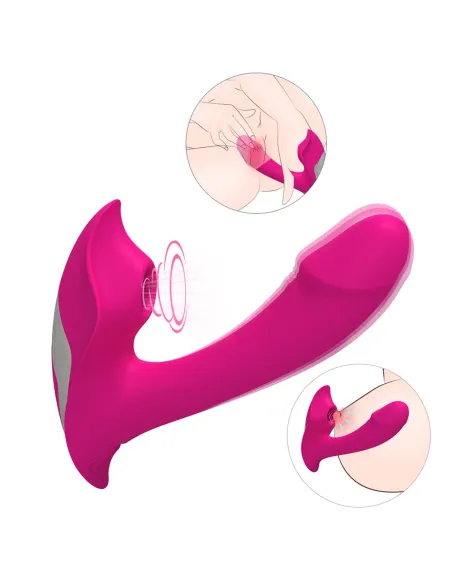 Vibrad succio heart of ocean control remoto recargable | S-hande | Vibradores